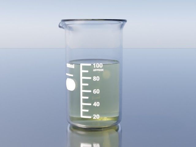 Tall beakers 3D model_2