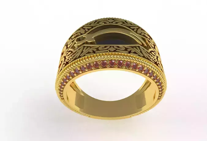 Unique Sward Design Vintage Ring