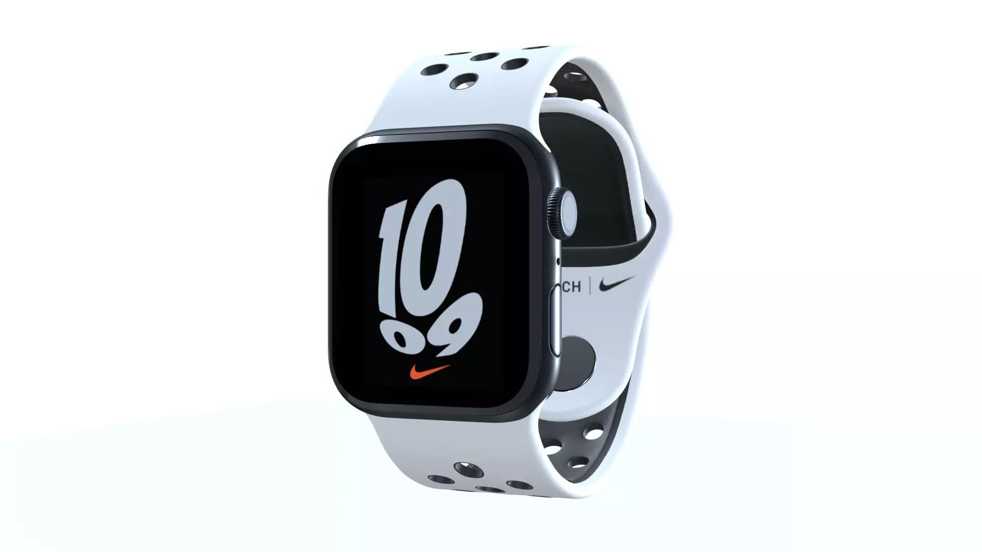 Apple Watch 7 Nike - Starlight Nike Sport Band 3ds Max Low-poly 3D model