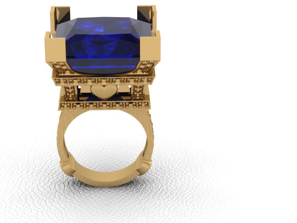 Ring Tower Paris stl 3D print model_1