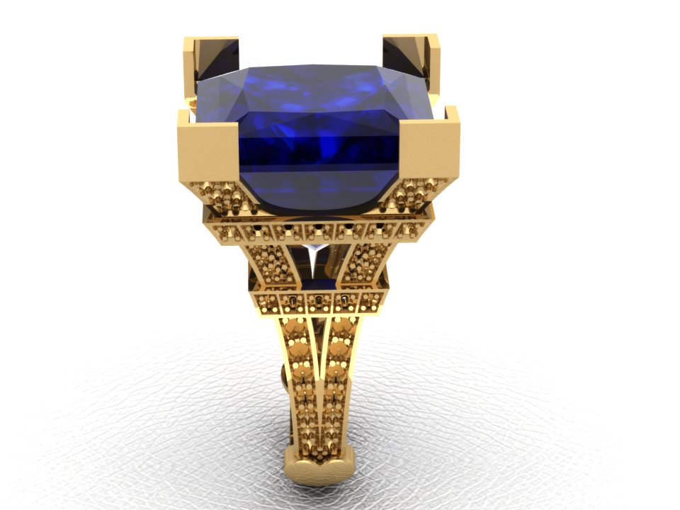 Ring Tower Paris stl 3D print model_2