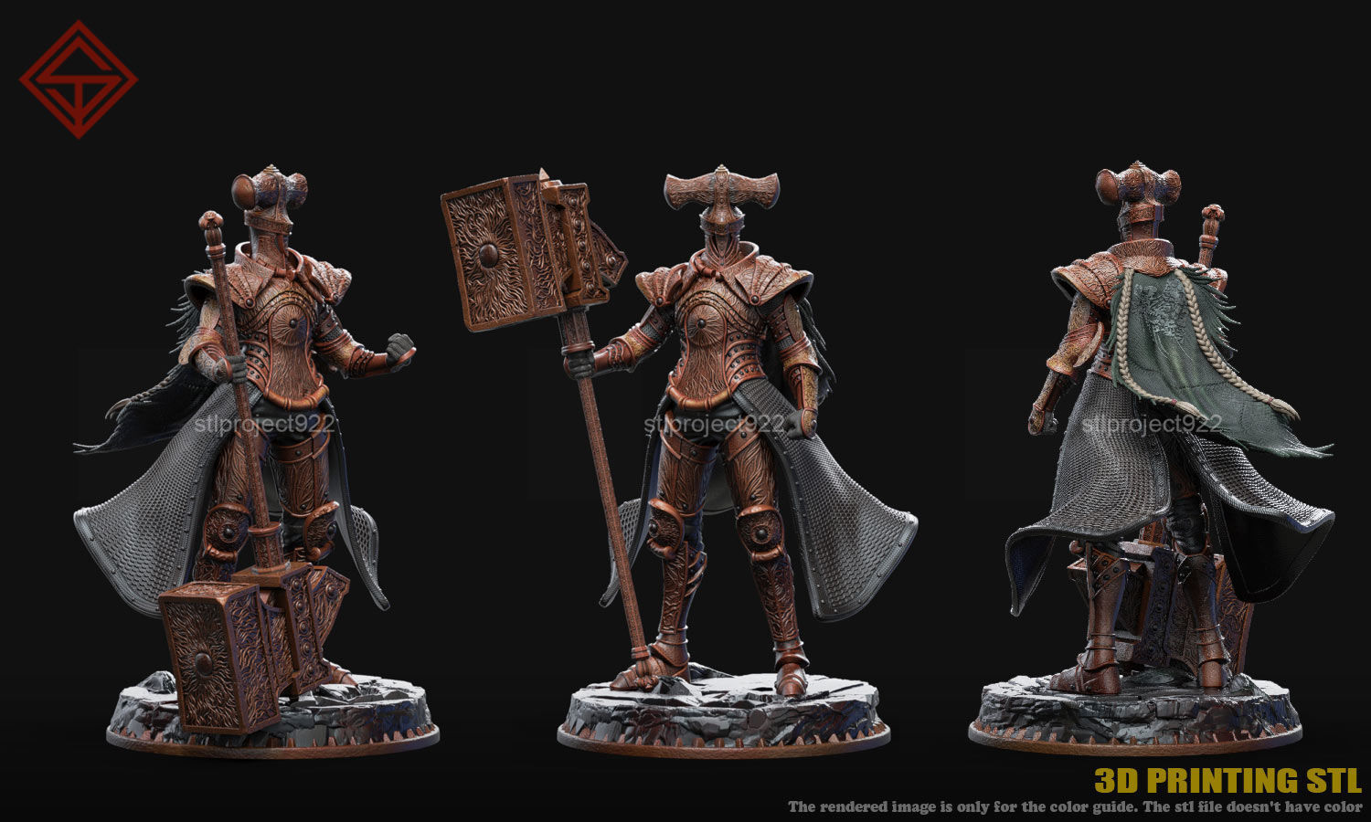 Crucible Knight Devonia 3D print model_1