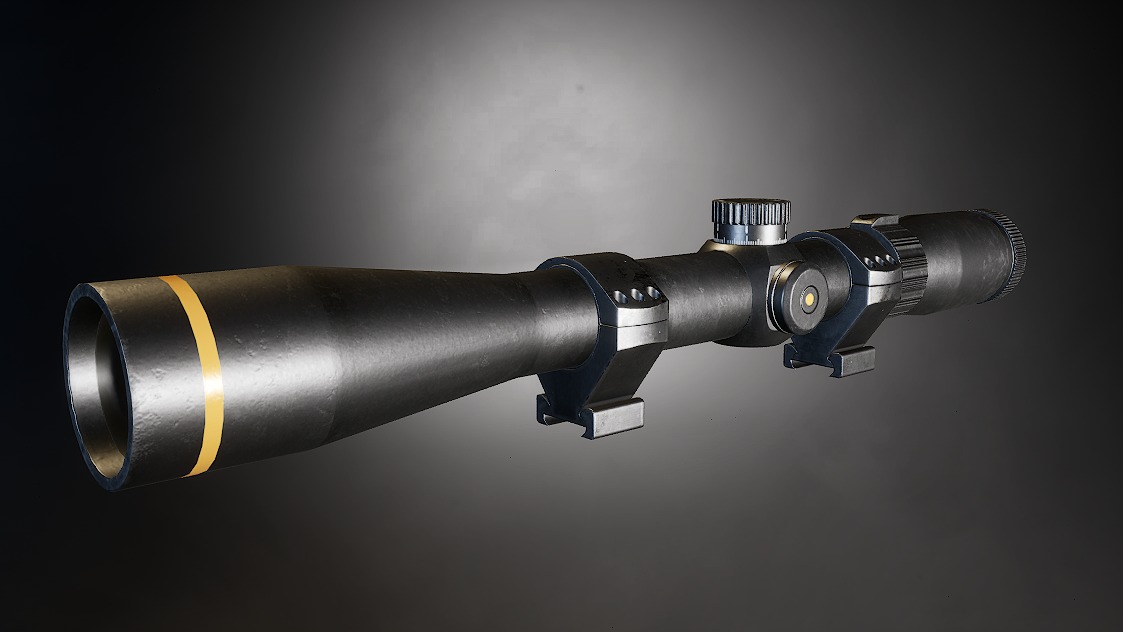 AAA VX-Freedom Sniper Scope Game Ready PBR Low-poly 3D model_1
