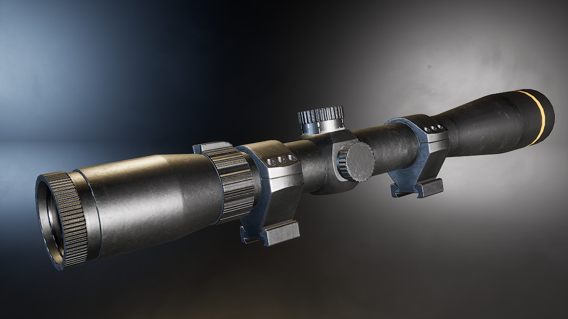 AAA VX-Freedom Sniper Scope Game Ready PBR Low-poly 3D model_4