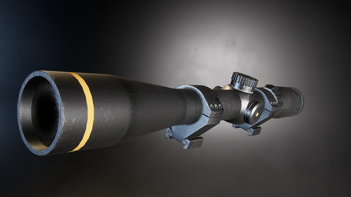 AAA VX-Freedom Sniper Scope Game Ready PBR Low-poly 3D model_6