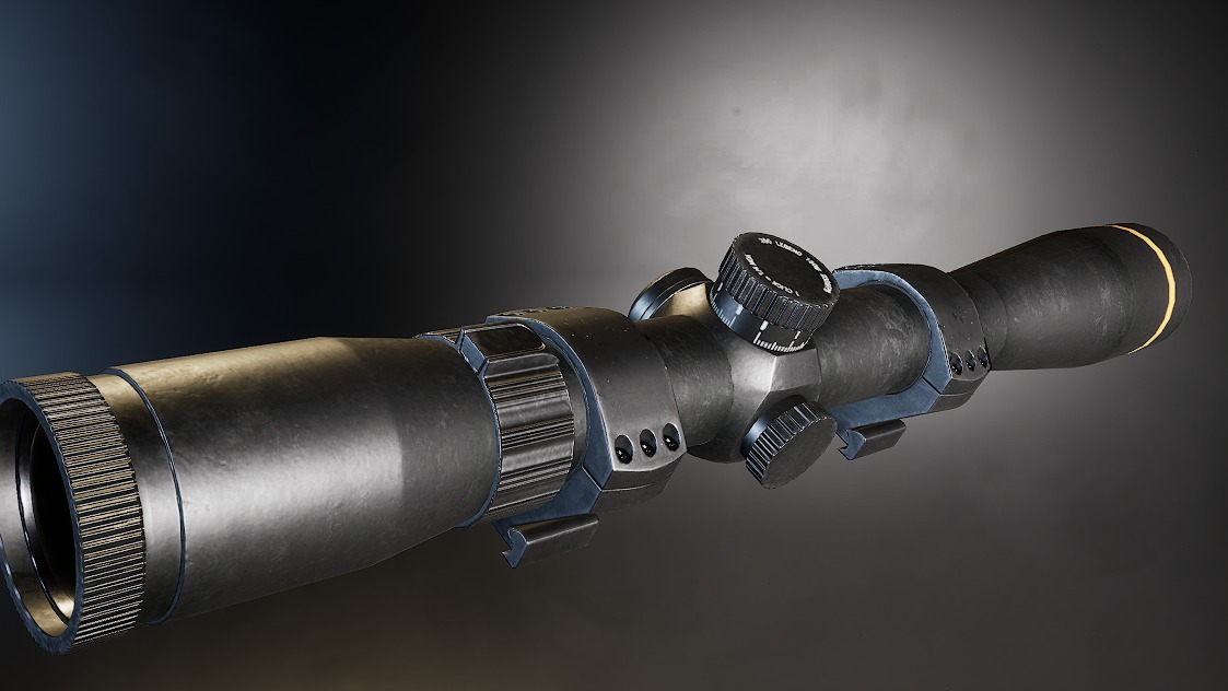 AAA VX-Freedom Sniper Scope Game Ready PBR Low-poly 3D model_5