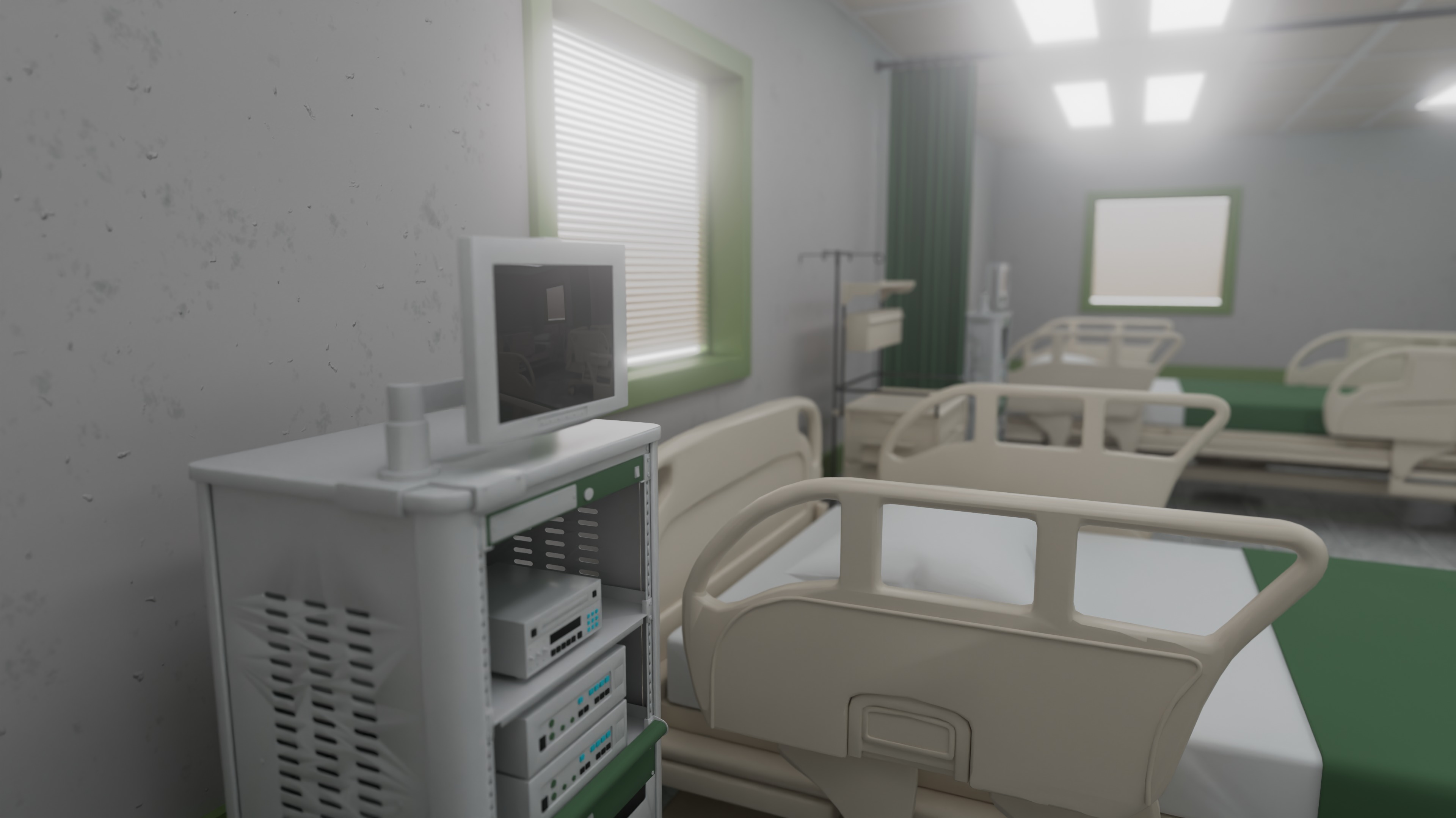 A meticulously designed hospital 3D model_2