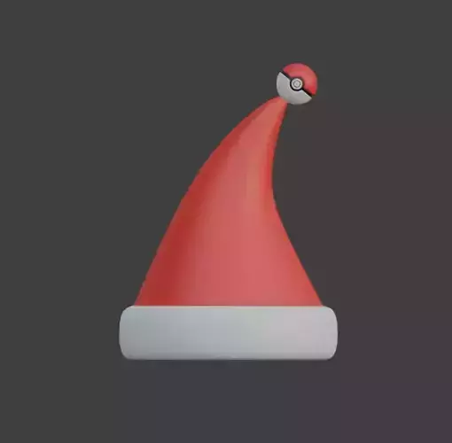 Pokeball Christmas Hat 3D print model