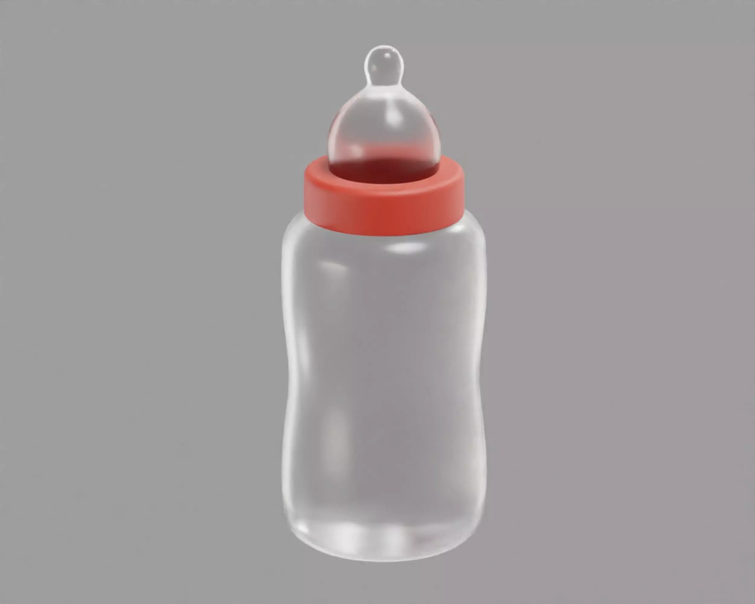 Pacifier bottle Low-poly 3D model
