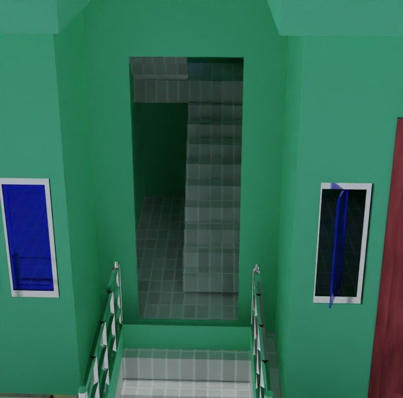 New Modeling House  Low-poly 3D model_10