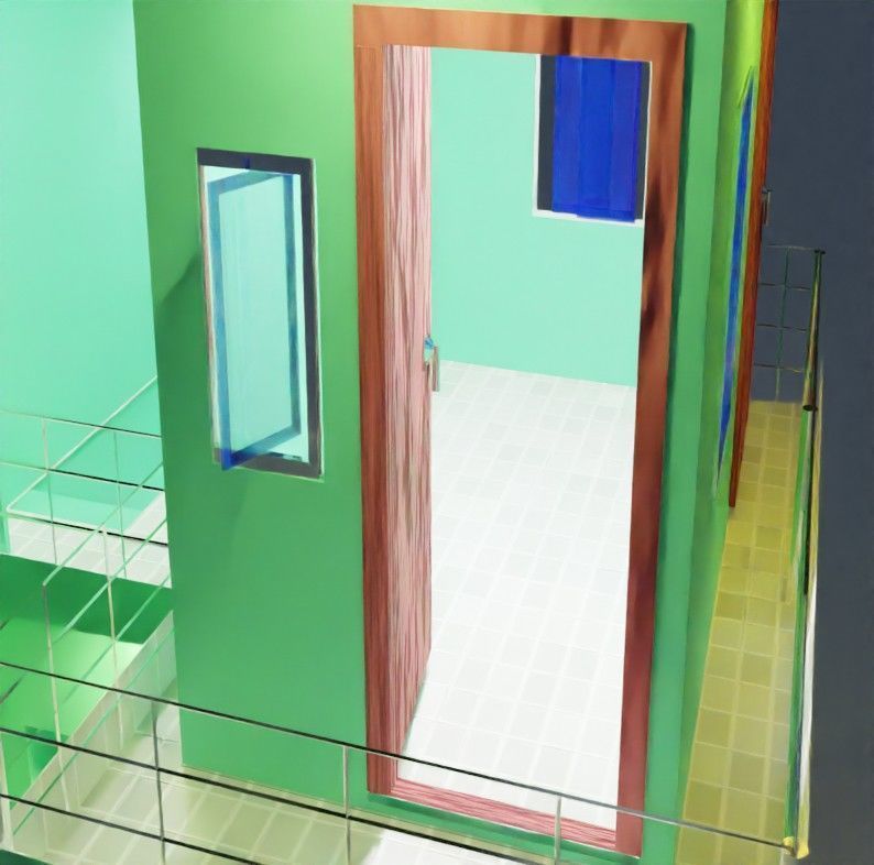 New Modeling House  Low-poly 3D model_8