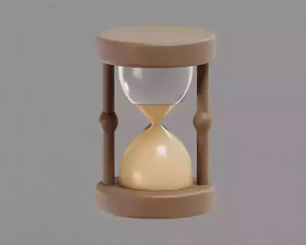 Hour Glass Low-poly 3D model