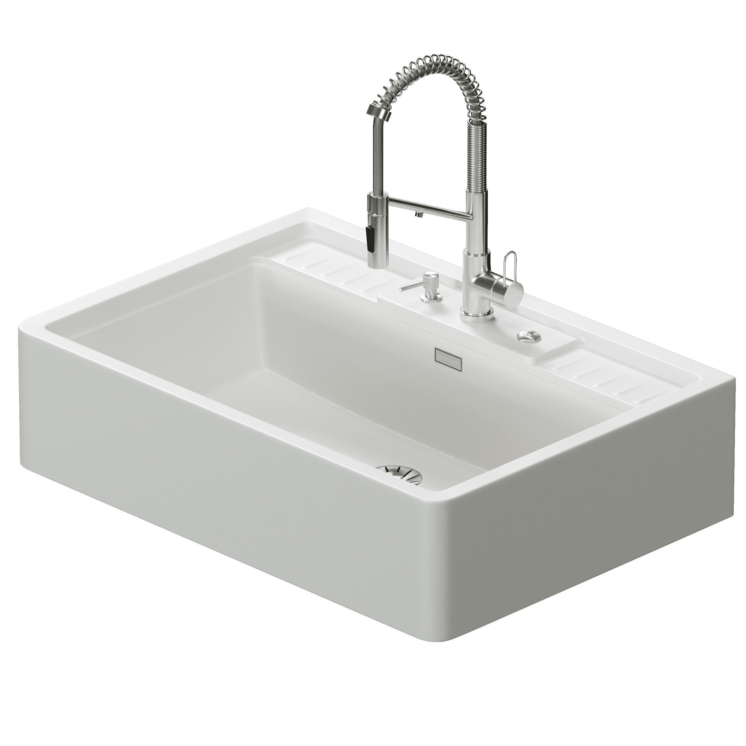 Sink Kinokawa 90 faucet Mikawa 2 Plus Omiokiri 3D model_2