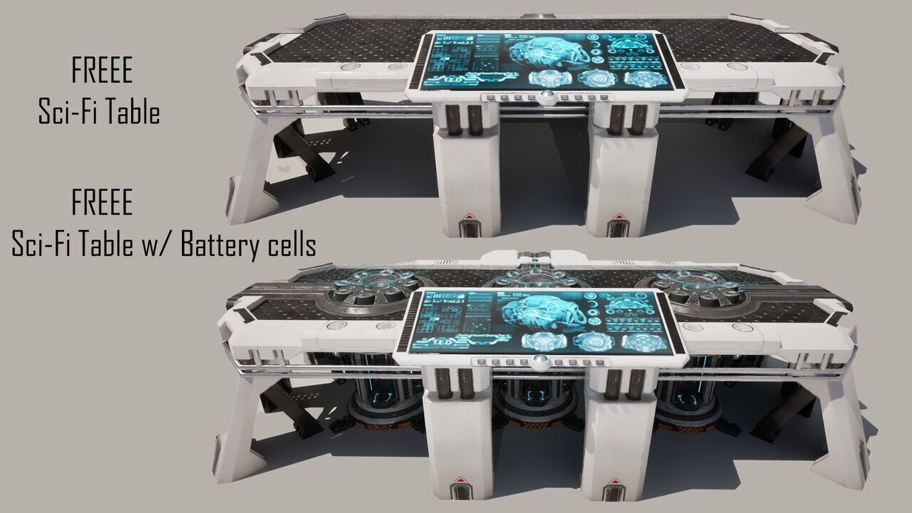 Technical Escort Drone Tier 1 T-E-D Sci-Fi Asset Pack Low-poly 3D model_11