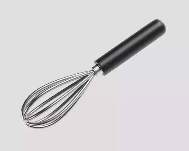 Whisk 3D Model Low-poly 3D model
