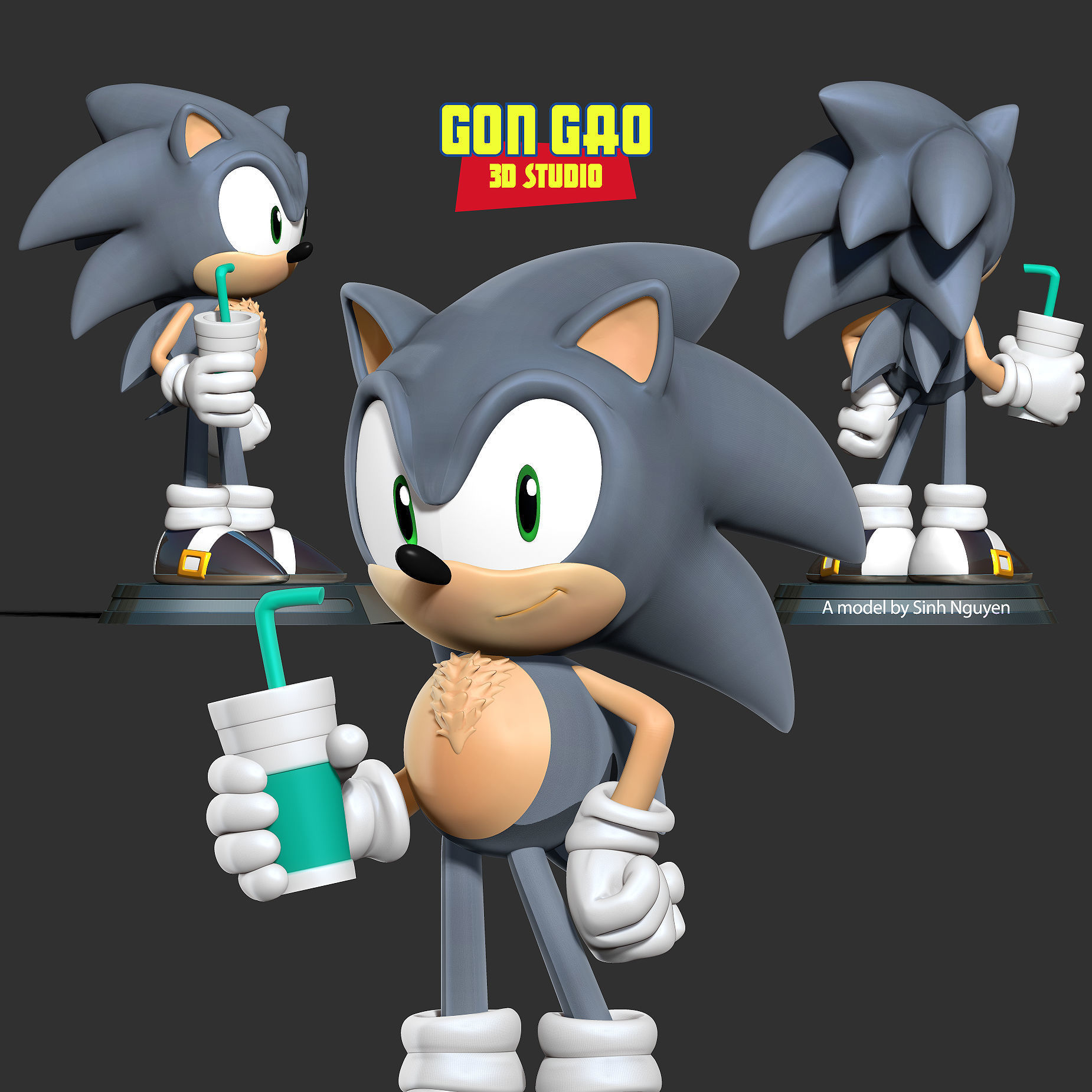  Little Silver Sonic Fanart 3D print model_1