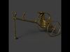 King Tut Chariot figure   Low-poly 3D model_1