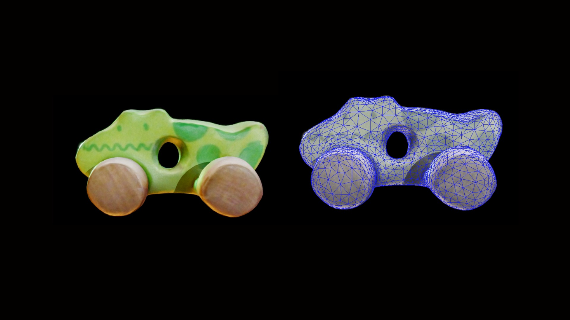 Photorealistic Crocodile Toy 3D Scan Low-poly 3D model_1