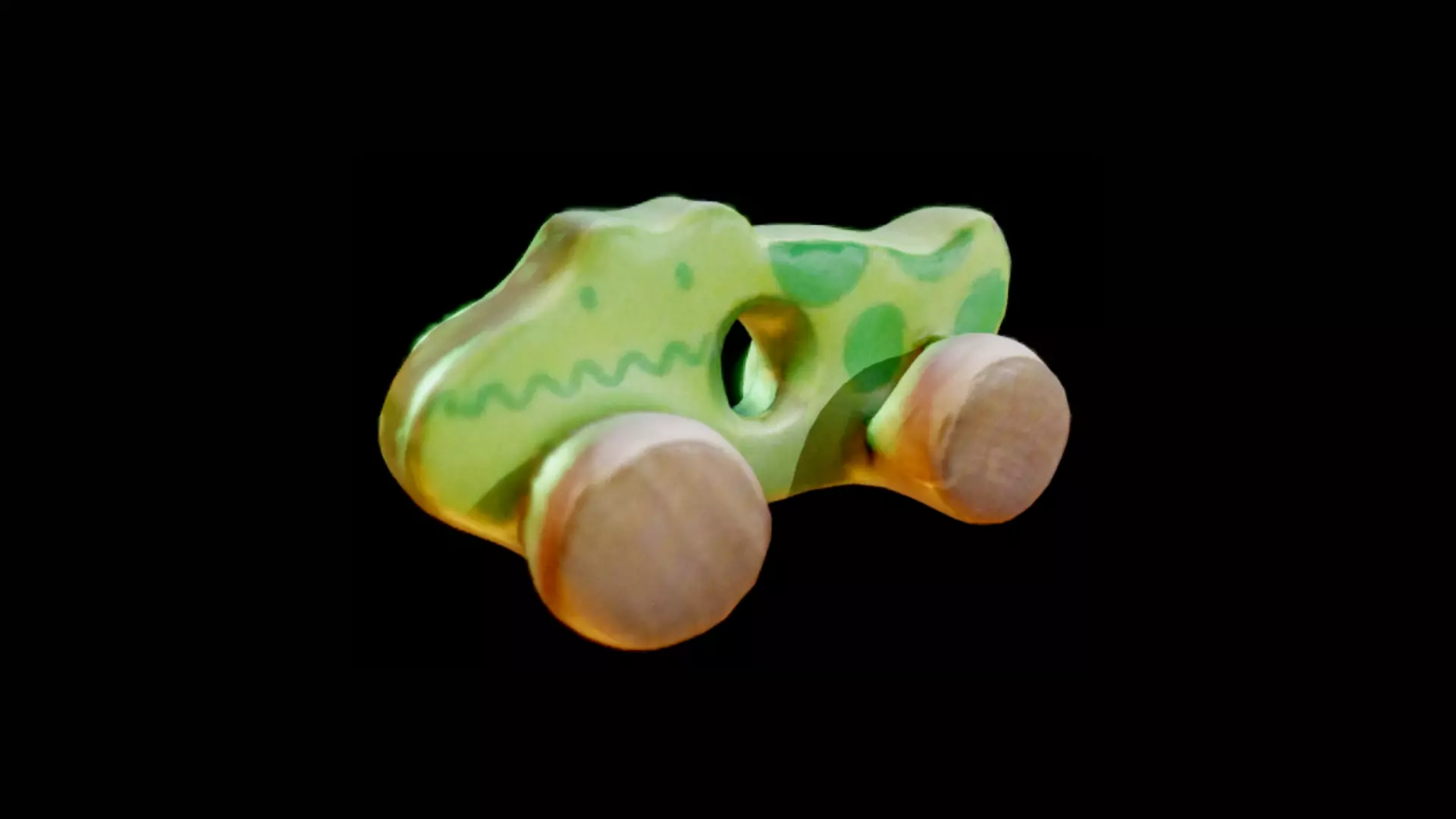 Photorealistic Crocodile Toy 3D Scan Low-poly 3D model_0