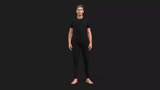 Realistic Rigged Male Character