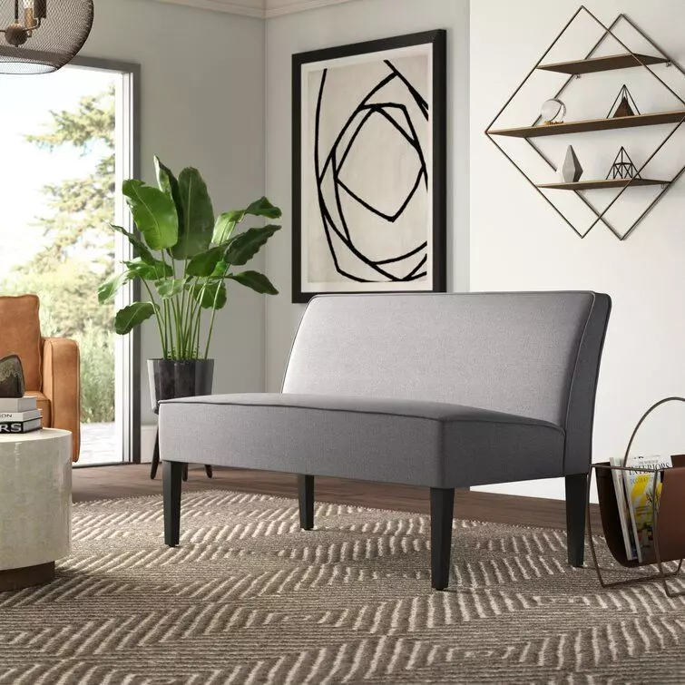 Jossey Armless Loveseat 3D model_0