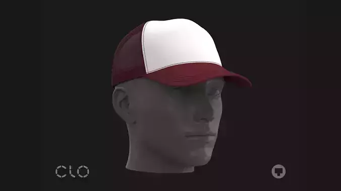 BASIC TRUCKER CAP genesis8 highpoly