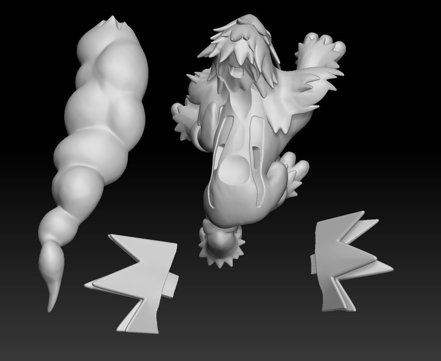 Pokemon Entei 3D print model_2