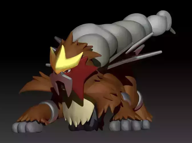 Pokemon Entei 3D print model