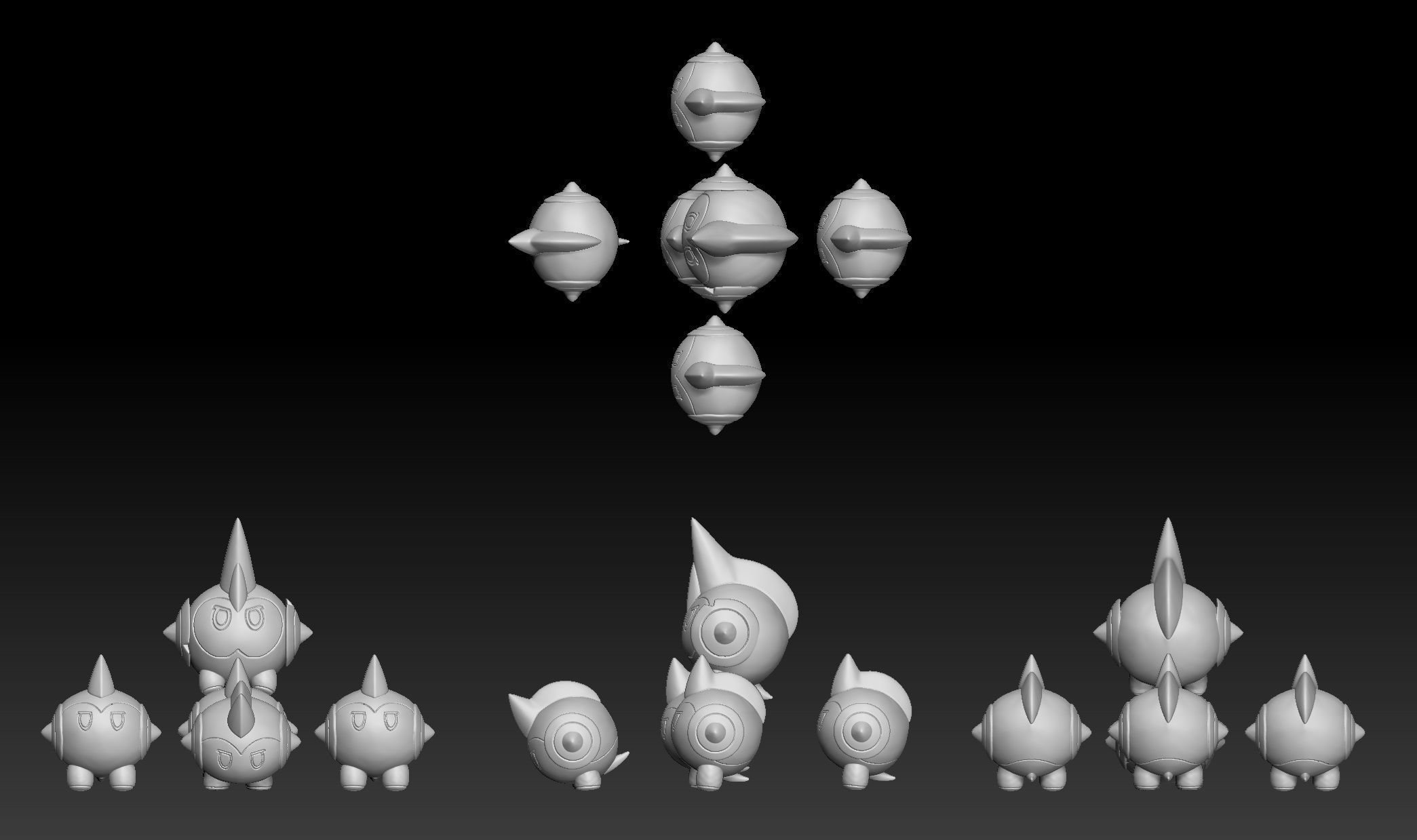 Pokemon Falinks 3D print model_1