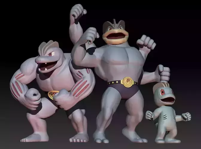 Pokemon Machop Machoke Machamp