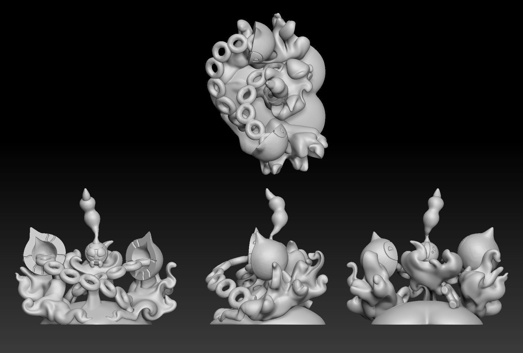 Pokemon Pecharunt 3D print model_1