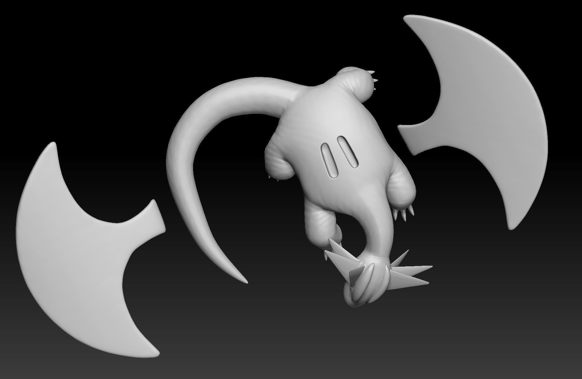 Pokemon Bagon Shelgon Salamence 3D print model_4