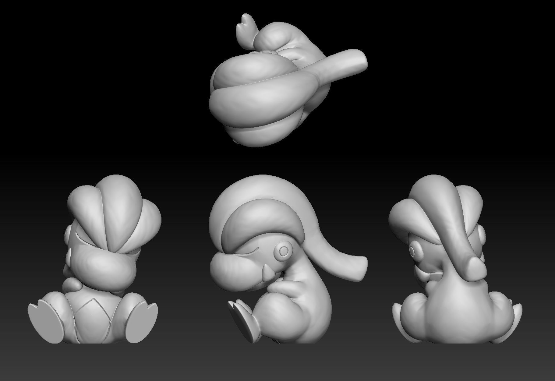 Pokemon Bagon Shelgon Salamence 3D print model_1