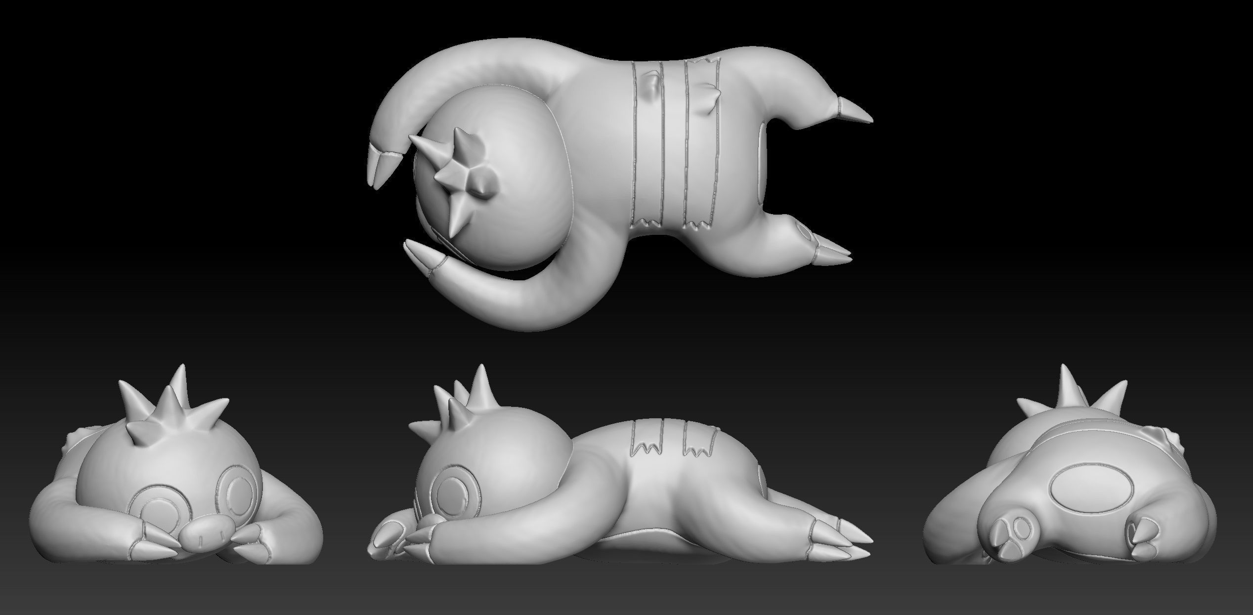 Pokemon Slakoth Vigoroth Slaking 3D print model_1
