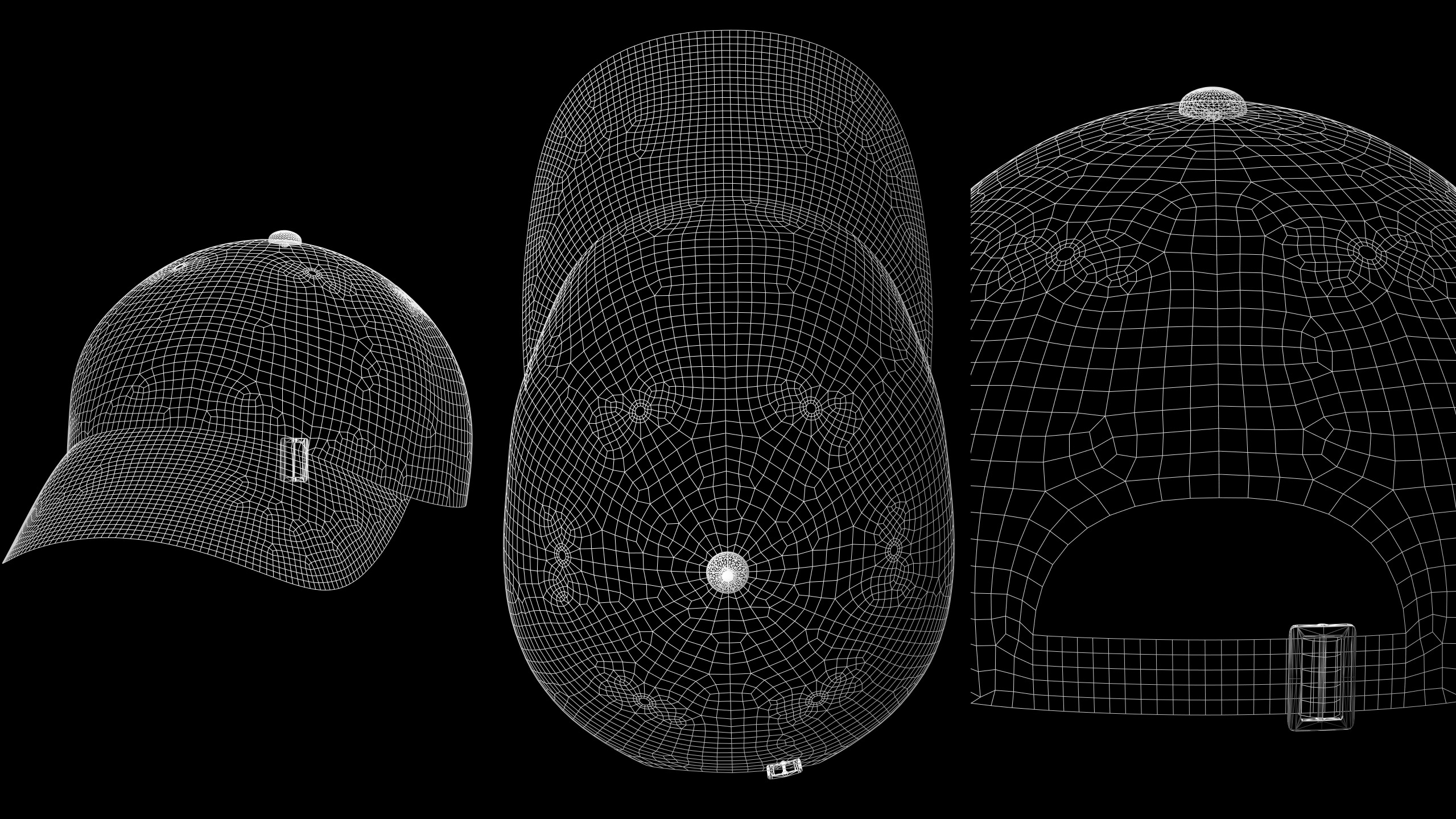 BASIC CAPS 6 and 5 panel genesis8 highpoly 3D model_7