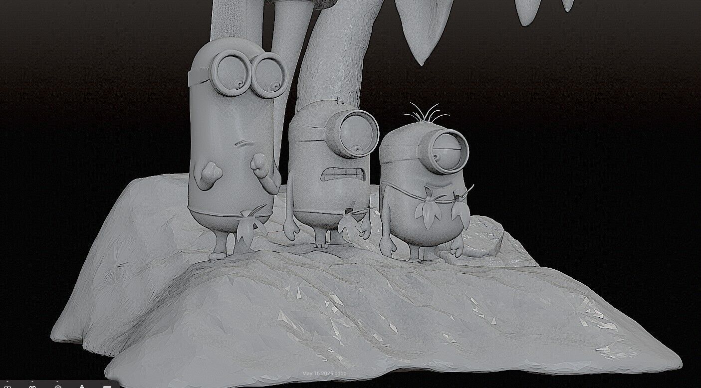 DESPICABLE ME DIORAMA - MINIONS 3D print model_7