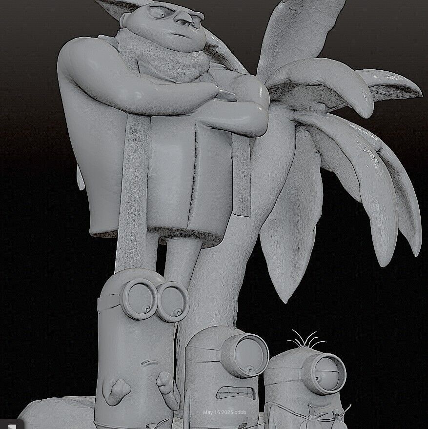 DESPICABLE ME DIORAMA - MINIONS 3D print model_13