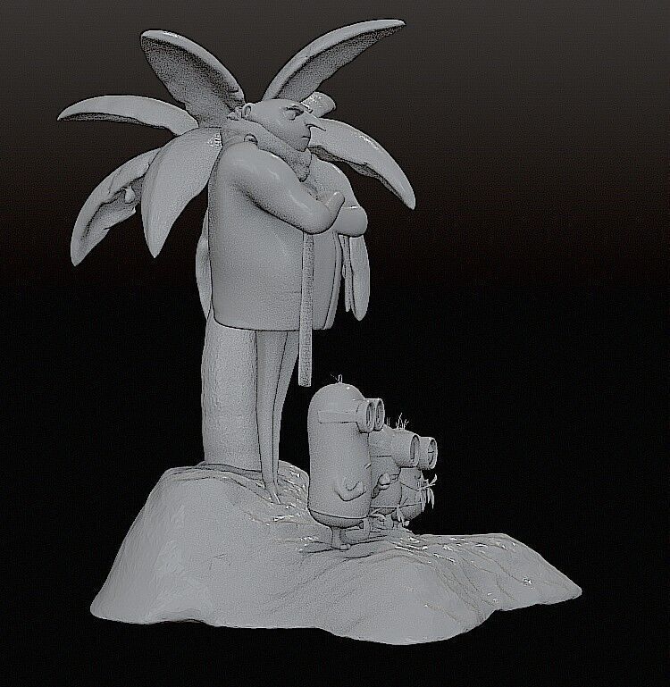 DESPICABLE ME DIORAMA - MINIONS 3D print model_10