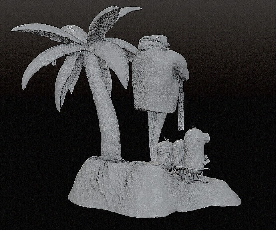 DESPICABLE ME DIORAMA - MINIONS 3D print model_9