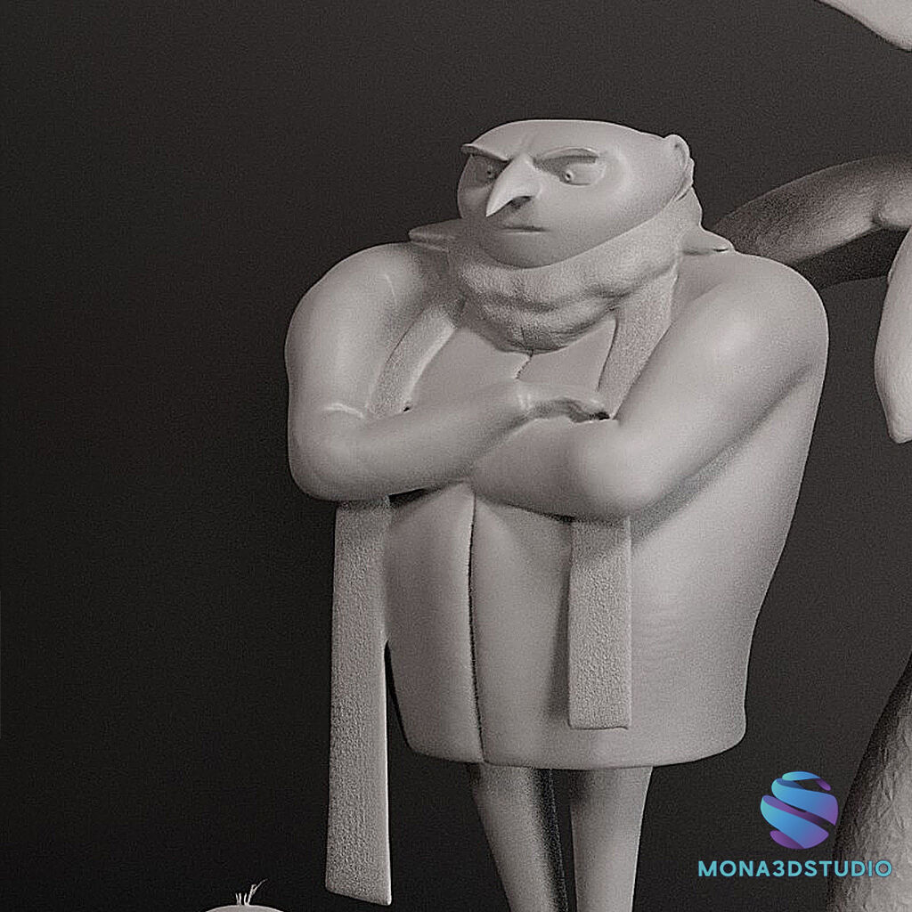 DESPICABLE ME DIORAMA - MINIONS 3D print model_3