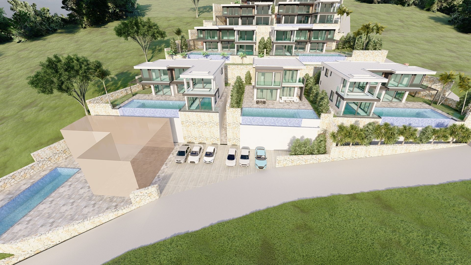 Villa Site 3D model_17