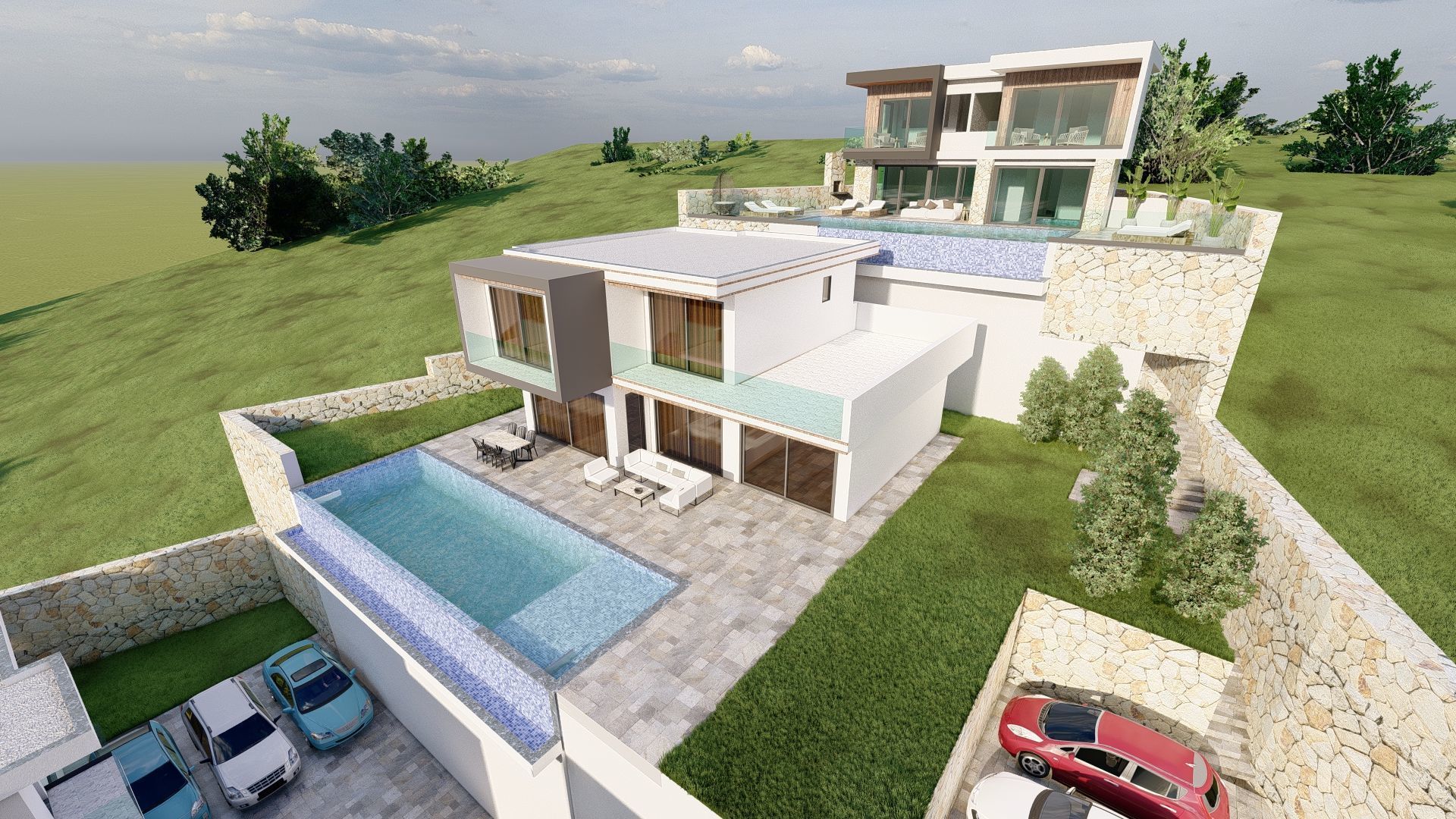 Villa Site 3D model_12