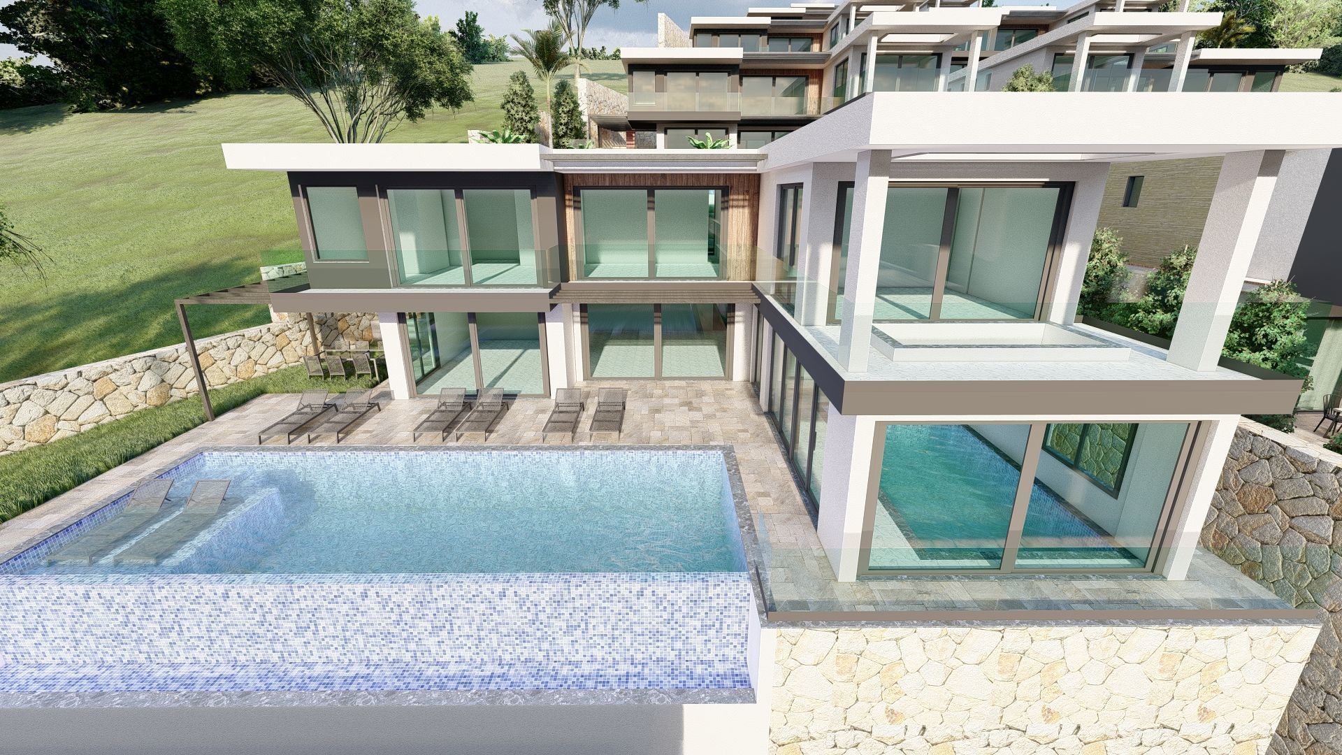 Villa Site 3D model_13