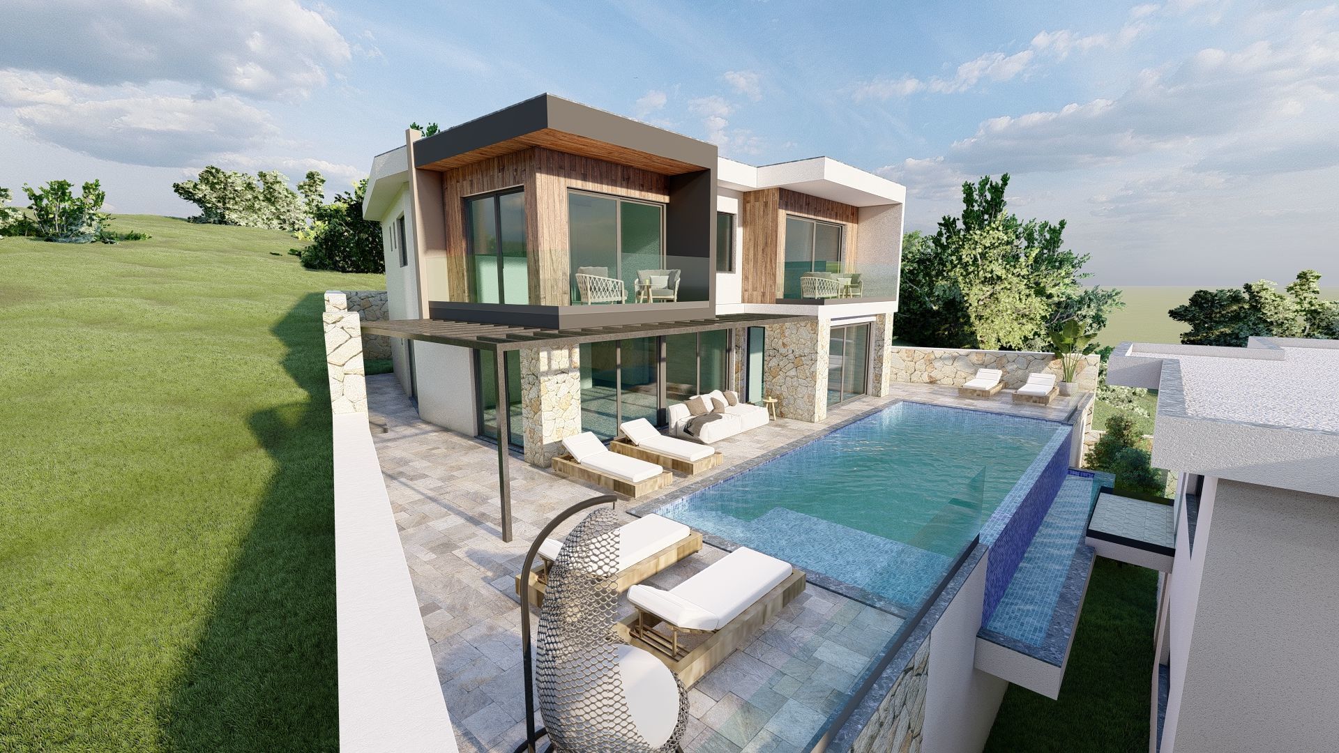 Villa Site 3D model_21