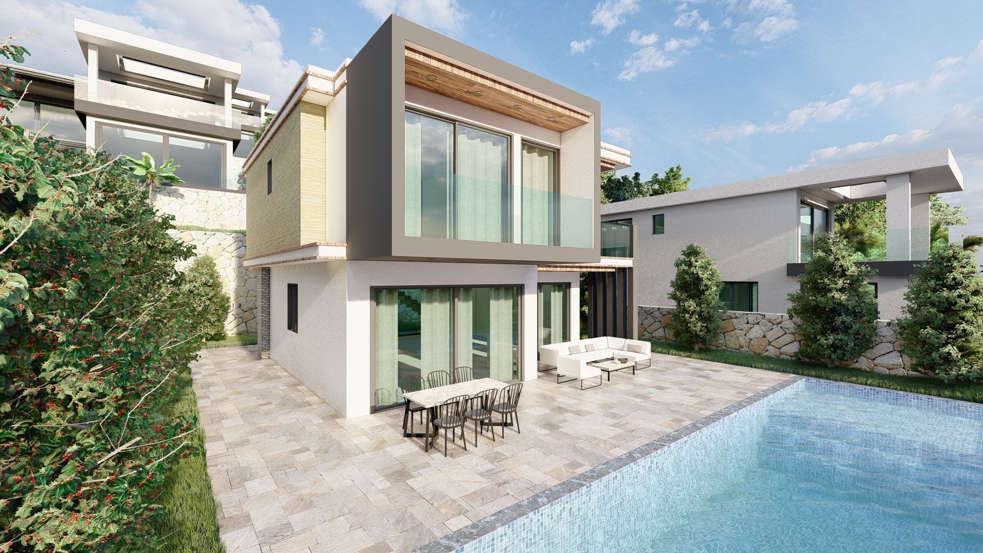 Villa Site 3D model_6