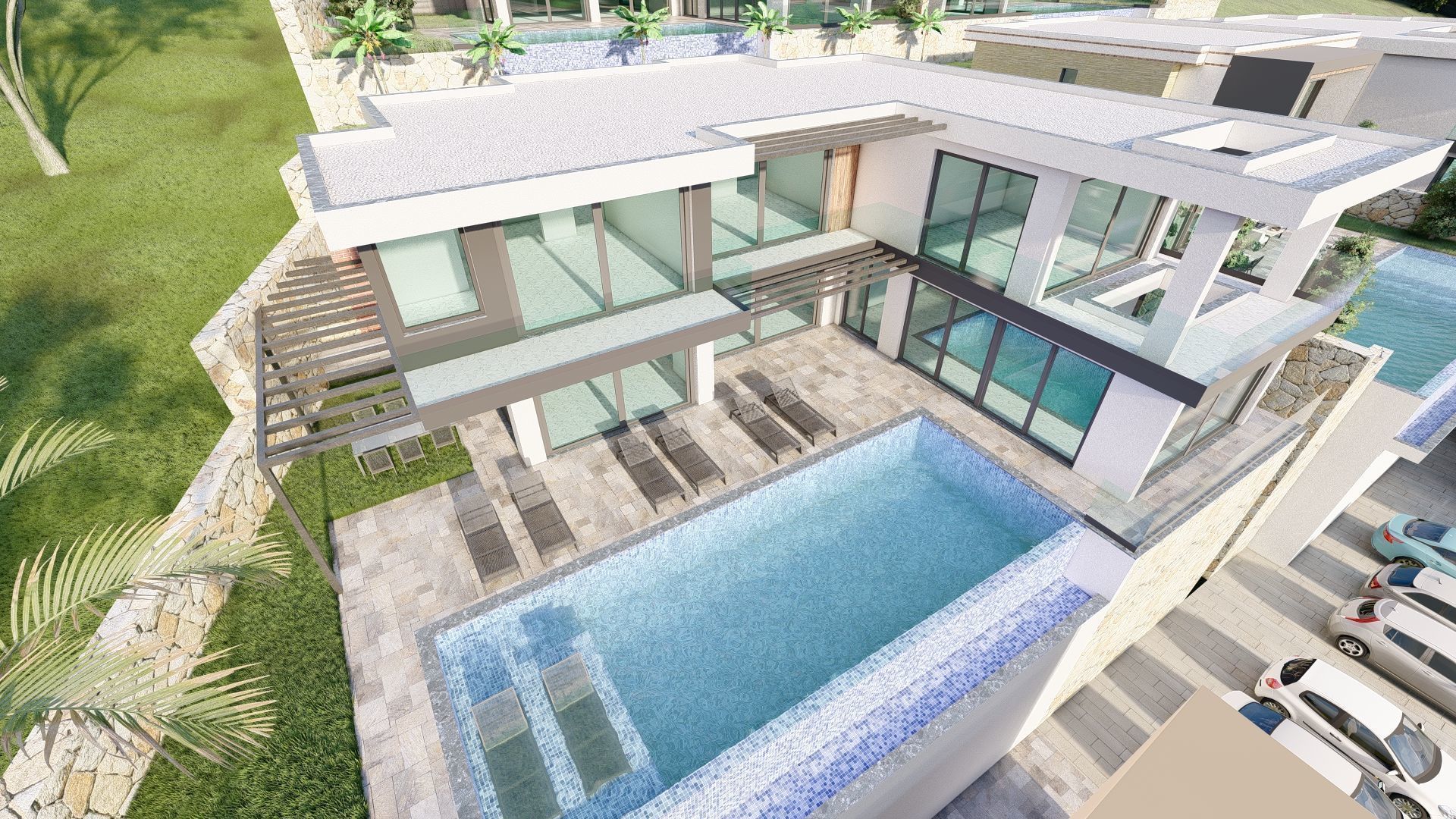 Villa Site 3D model_14