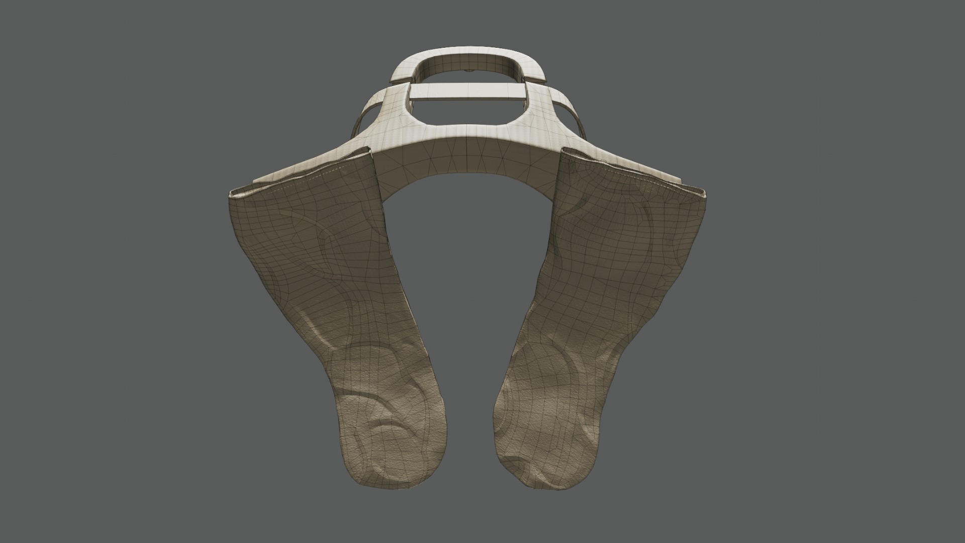 Frontal Head Restrain Device 01 Low-poly 3D model_14