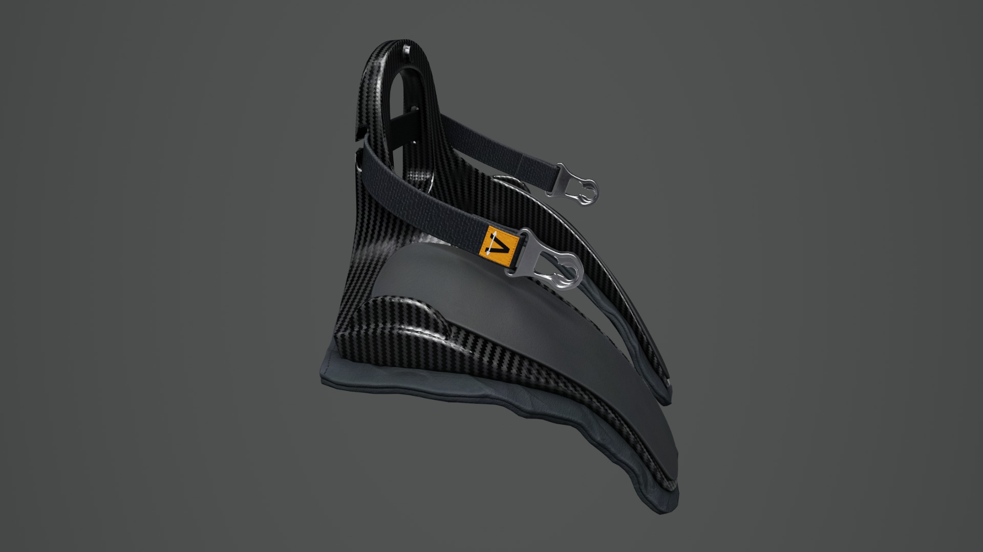 Frontal Head Restrain Device 01 Low-poly 3D model_8