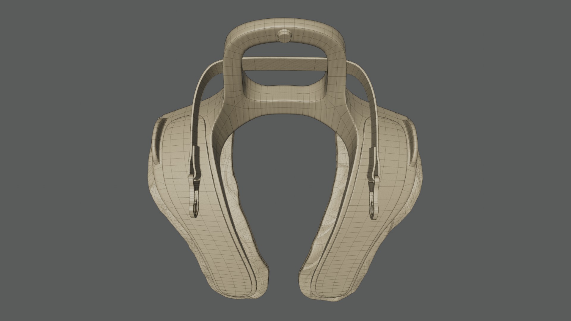 Frontal Head Restrain Device 01 Low-poly 3D model_15