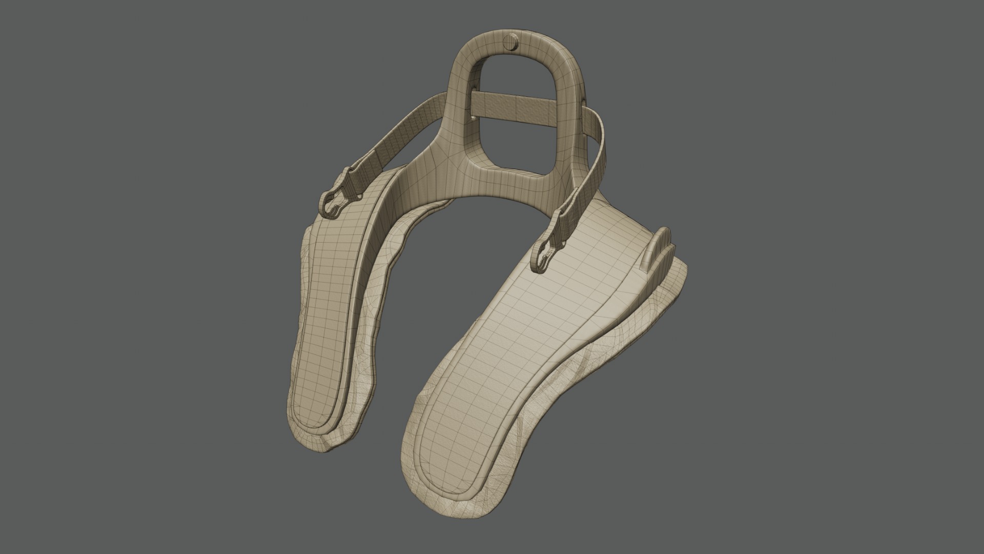 Frontal Head Restrain Device 01 Low-poly 3D model_11